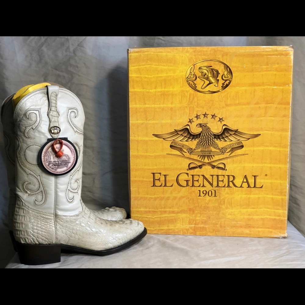 CAIMAN/ALLIGATOR HORNBACK J-TOE BOOT